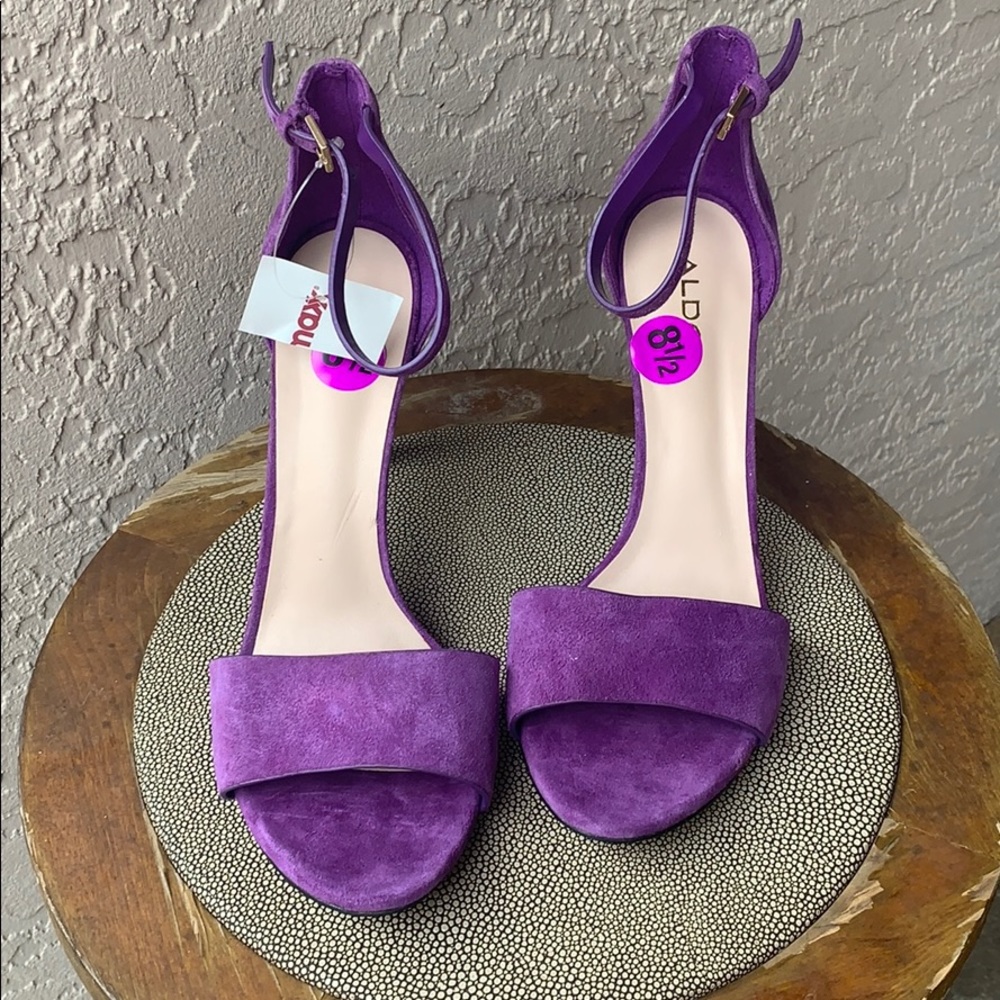 NWT Aldo purple high heels Sz 8.5